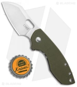 CRKT Pilar Frame Lock Knife OD Green G-10 (2.4" Satin D2) 5311D2D -CRKT Knives Shop CRKT Pilar FL OD Green G 10 Satin 5311D2D BHQ 93244 jr bottlecap