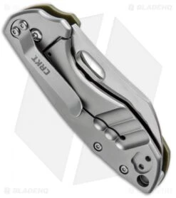 CRKT Pilar Frame Lock Knife OD Green G-10 (2.4" Satin D2) 5311D2D -CRKT Knives Shop CRKT Pilar FL OD Green G 10 Satin 5311D2D BHQ 93244 jr side