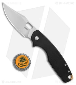 CRKT Pilar IV Frame Lock Knife Black G-10 (3.09" Satin D2) -CRKT Knives Shop CRKT Pilar IV FL Black G 10 Satin BHQ 178666 jr bottlecap