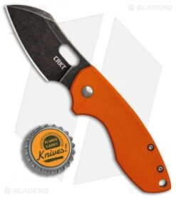 CRKT Pilar Frame Lock Knife Orange G-10 (2.4" Black SW) 5311GKG -CRKT Knives Shop CRKT Pilar Orange G10 Acid SW BHQ 84147 er bottlecap