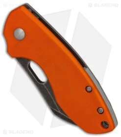 CRKT Pilar Frame Lock Knife Orange G-10 (2.4" Black SW) 5311GKG -CRKT Knives Shop CRKT Pilar Orange G10 Acid SW BHQ 84147 er spine