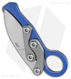 CRKT Provoke EDC Kinematic Morphing Karambit Blue Aluminum (2.56" SW) -CRKT Knives Shop CRKT Provoke EDC Kinematic Morphing Karambit Blue Aluminum SW BHQ 178651 jr side