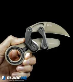 CRKT Provoke "Earth" Kinematic Morphing Karambit Folding Knife (2.4" Brown) -CRKT Knives Shop CRKT Provoke Earth Kinematic Morphing Karambit Folding Knife Brown BHQ 102503 kp in hand web