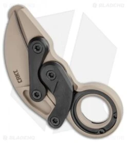 CRKT Provoke Kinematic Morphing Karambit Folding Knife (2.4" Desert Sand) -CRKT Knives Shop CRKT Provoke Kinematic Morphing Karambit Folding Knife 2.4in Desert Sand 4040DS BHQ 113912 LS Side