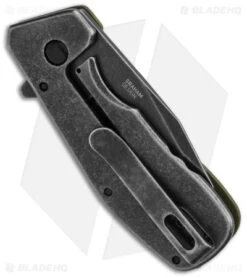 CRKT Graham Razelcliffe Frame Lock Knife OD Green G-10 (2.4" Black Stonewash) -CRKT Knives Shop CRKT Razecliffe OD G10 Black Blade BHQ 140696 td side