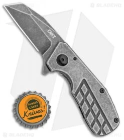 CRKT Razelcliffe Compact Frame Lock Knife Stainless Steel (2.4" Black SW) 4021 -CRKT Knives Shop CRKT Razelcliffe Compact Frame Lock Knife Stainless Steel 2.4in Black SW 4021 BHQ 113911 LS Bottlecap