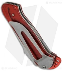 CRKT Rollock Pocket Knife Red Translucent (2.25" Polish Serr) 5212R 6 CRKT Rollock Pocket Knife Red Translucent (2.25" Polish Serr) 5212R -CRKT Knives Shop CRKT Rollock Red Translucent Polish Serr 5212R BHQ 68539 jr side