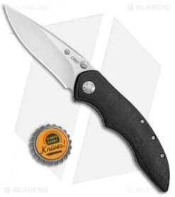 CRKT Ruger Knives High-Brass Spring Assisted Knife Black (3.19" Satin) R2601 -CRKT Knives Shop CRKT Ruger High Brass SA Black Satin R2601 BHQ 76850 jr bottlecap
