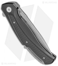 CRKT Ruger Knives Windage Liner Lock Knife Black Aluminum (3.78" SW Serr) R2402 -CRKT Knives Shop CRKT Ruger Windage LL Black Alum SW Serr R2402 BHQ 76860 jr side