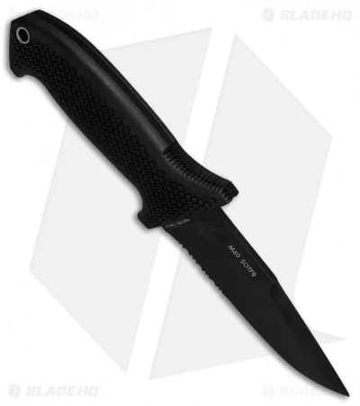 CRKT M60-14PK SOTFB Fixed Blade Knife (4.38" Black Serr) 2 CRKT M60-14PK SOTFB Fixed Blade Knife (4.38" Black Serr) - Image 2