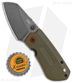 CRKT Schwarz Overland Compact Frame Lock Knife OD Green G-10 (2.24" Black) 6277 -CRKT Knives Shop CRKT Schwarz Overland Compact FL OD Green G 10 BW BHQ 178658 jr bottlecap