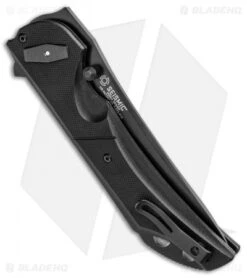 CRKT Seismic Deadbolt Lock Knife Black G-10 (4" Black Serr) 5401K -CRKT Knives Shop CRKT Seismic Deadbolt Lock Black G 10 Black Serr 5401K BHQ 92336 jr side