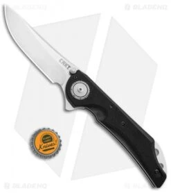 CRKT Seismic Deadbolt Lock Knife Black G-10 (3.9" Satin) 5401 -CRKT Knives Shop CRKT Seismic Deadbolt Lock Black G 10 Satin 5401 BHQ 92270 jr bottlecap