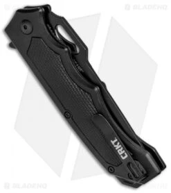 CRKT Septimo "Forged By War" Liner Lock Knife Black (3.62" Black) 7050 -CRKT Knives Shop CRKT Septimo Forged By War LL Black Black 7050 BHQ 71243 jr side