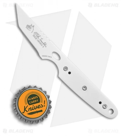 CRKT Side Hawg 3 Tanto Fixed Blade Neck Knife W/ Pivot Sheath (2" White) 2405W 4 CRKT Side Hawg 3 Tanto Fixed Blade Neck Knife W/ Pivot Sheath (2" White) 2405W - Image 4