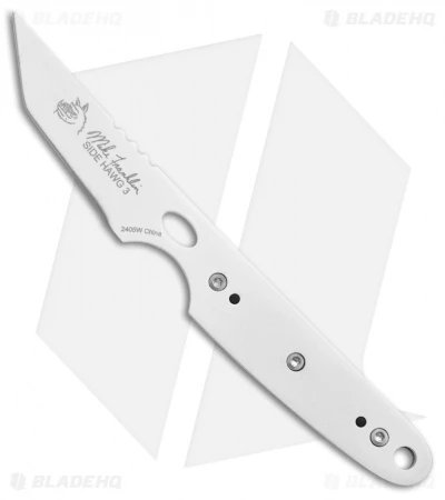 CRKT Side Hawg 3 Tanto Fixed Blade Neck Knife W/ Pivot Sheath (2" White) 2405W 1 CRKT Side Hawg 3 Tanto Fixed Blade Neck Knife W/ Pivot Sheath (2" White) 2405W