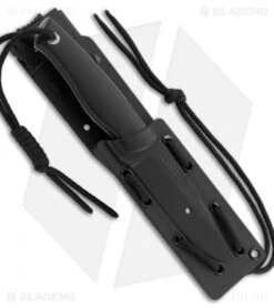 CRKT TSR Terzuola Survival Rescue Fixed Blade Knife Black GFN (4.3" Satin ) 2061 -CRKT Knives Shop CRKT T SR Terzuola survival rescue black GFN satin 2061 BHQ 51818 er spine