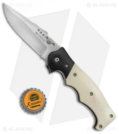 CRKT The Natural 2 Spring Assisted Knife White Bone & G-10 (3.25" Plain) 7080 4 CRKT The Natural 2 Spring Assisted Knife White Bone & G-10 (3.25" Plain) 7080 - Image 4