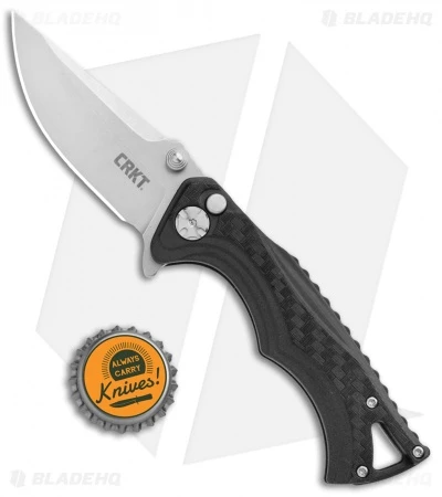 CRKT Tighe BT Fighter Compact Plunge Lock Knife Black GRN (2.875" SW) 5220 4 CRKT Tighe BT Fighter Compact Plunge Lock Knife Black GRN (2.875" SW) 5220 - Image 4