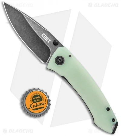 CRKT Tuna Frame Lock Blade HQ Exclusive Knife Natural G-10 (3.25" Smokewash D2) 4 CRKT Tuna Frame Lock Blade HQ Exclusive Knife Natural G-10 (3.25" Smokewash D2) - Image 4