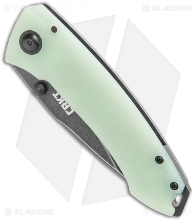 CRKT Tuna Frame Lock Blade HQ Exclusive Knife Natural G-10 (3.25" Smokewash D2) 2 CRKT Tuna Frame Lock Blade HQ Exclusive Knife Natural G-10 (3.25" Smokewash D2) - Image 2