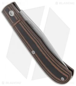 CRKT Rogers Venandi Slip Joint Knife Black/Brown G-10 (3.1" Bead Blast) -CRKT Knives Shop CRKT Venandi Layered Black Brown G 10 SJ BB BHQ 138968 jr side