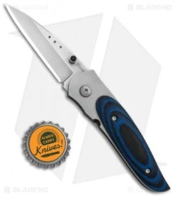 CRKT Viele Mini Wasp Liner Lock Knife Black/Blue G-10 (2.5" Bead Blast) 8001 -CRKT Knives Shop CRKT Viele Mini Wasp LL Black Blue G 10 BB 8001 BHQ 85976 jr bottlecap