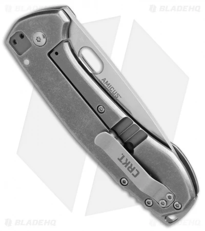 CRKT Vox Amicus Frame Lock Knife SS (3.375" Stonewash) 5445X *Factory Second 2 CRKT Vox Amicus Frame Lock Knife SS (3.375" Stonewash) 5445X *Factory Second - Image 2