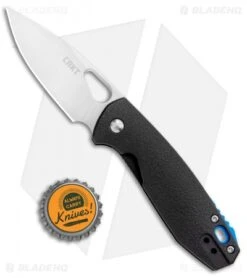 CRKT Vox Piet Liner Lock Knife Black GFN (2.63" Satin) 5390 -CRKT Knives Shop CRKT Vox Piet LL Black GFN Satin 5390 BHQ 103938 jr bottlecap