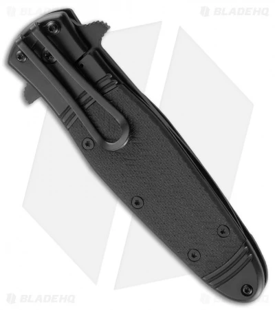 CRKT Bombastic Frame Lock Knife Black GFN (3.3" Black Serr) K345KKS 3 CRKT Bombastic Frame Lock Knife Black GFN (3.3" Black Serr) K345KKS - Image 3
