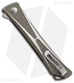 CRKT Crossbones Liner Lock Knife Aluminum (3.5" Satin) 7530 -CRKT Knives Shop CRKT crossbones 7530 BHQ 51835 er side
