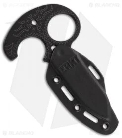 CRKT Tecpatl "Forged By War" Fixed Blade Push Dagger (3.3" Black) 2261 -CRKT Knives Shop CRKT tecpatl 2261 BHQ 51820 er sheath