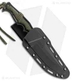 CRKT Tighe Breaker Fixed Blade Knife Green Paracord (4.25" Black Stonewash)1110 5 CRKT Tighe Breaker Fixed Blade Knife Green Paracord (4.25" Black Stonewash)1110 -CRKT Knives Shop CRKT tighe breaker green paracord black stonewash 1110 BHQ 51812 er sheath