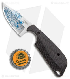 Flytanium Black Micarta + CRKT Folts Minimalist Cthulhu (2.25" Satin) -CRKT Knives Shop Flytanium Black Micarta CRKT Folts Minimalist Cthulhu Bowie SW BHQ 174424 jr bottlecap