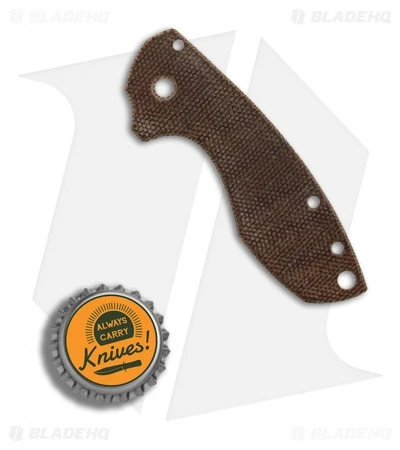 Karbadize CRKT Pilar Replacement Scale - Natural Canvas Micarta 2 Karbadize CRKT Pilar Replacement Scale - Natural Canvas Micarta - Image 2