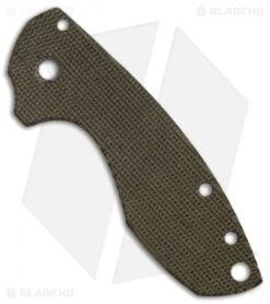 Karbadize CRKT Pilar Replacement Scale - OD Green Canvas Micarta