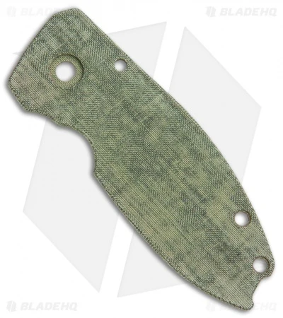 Karbadize CRKT Squid Replacement Scale - Green Linen Micarta 1 Karbadize CRKT Squid Replacement Scale - Green Linen Micarta