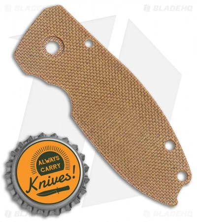 Karbadize CRKT Squid Replacement Scale - Natural Canvas Micarta 2 Karbadize CRKT Squid Replacement Scale - Natural Canvas Micarta - Image 2