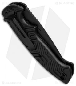 CRKT Acquisition Liner Lock Flipper Knife Black GRN (3.4" Black) 2037 -CRKT Knives Shop ckrt acquisition 2037 cm side