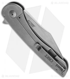 CRKT Jettison Frame Lock Flipper Knife (3.25" Stonewash) 6130 -CRKT Knives Shop ckrt jettison 6130 cm side