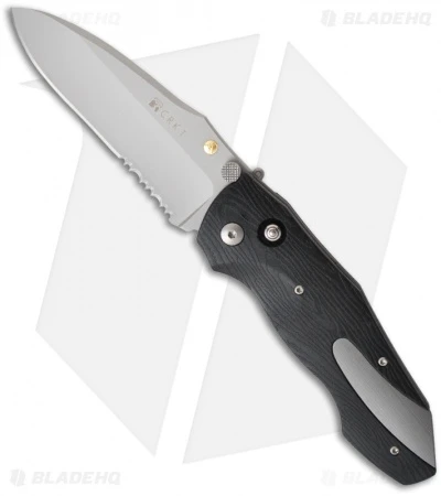 CRKT Elishewitz Anubis Automatic Knife Conversion (3.5" Bead Blast Serr) 1121 1 CRKT Elishewitz Anubis Automatic Knife Conversion (3.5" Bead Blast Serr) 1121