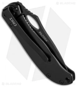 CRKT Pazoda Black Frame Lock Knife SS (2.625" Black) 6480K -CRKT Knives Shop crkt 6480k side cm