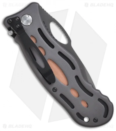 CRKT Lake Thunderbolt Liner Lock Knife (3.9" Gray Serr) 7133 2 CRKT Lake Thunderbolt Liner Lock Knife (3.9" Gray Serr) 7133 - Image 2