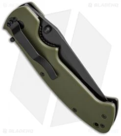 CRKT Crawford Kasper Liner Lock Knife OD Green Zytel (3.75" Black) 6773KOD -CRKT Knives Shop crkt crawford kasper od green 6773kod side cm