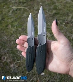 CRKT Russ Kommer Fulcrum 2 Folding Knife GRN (3.18" Gray) 7435 -CRKT Knives Shop crkt fulcrum 2 size comparison hand dl