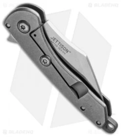 CRKT Jettison Compact Frame Lock Flipper Knife Titanium (2" Stonewash) 6120 -CRKT Knives Shop crkt jettison 6120 side cm 2