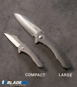 CRKT Jettison Frame Lock Flipper Knife (3.25" Stonewash) 6130 -CRKT Knives Shop crkt jettison knife size comparison bp