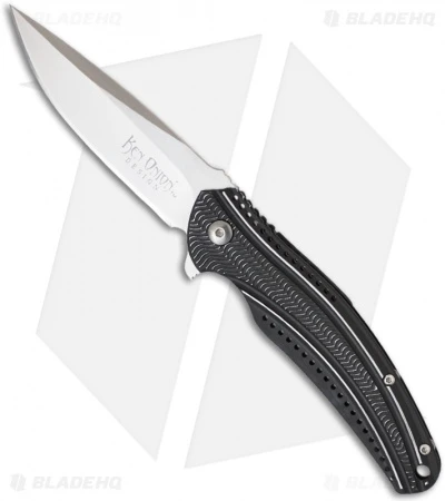 CRKT Ken Onion Ripple Frame Lock Knife Black (3.125" Satin) K405KXP 1 CRKT Ken Onion Ripple Frame Lock Knife Black (3.125" Satin) K405KXP