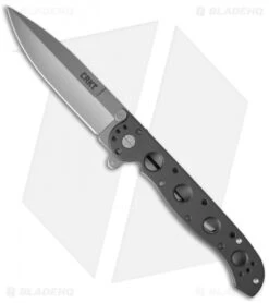 CRKT Kit Carson M16-03S Classic Spear Point Flipper Knife Al (3.5" Bead Blast)