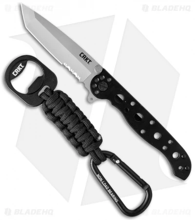 CRKT Carson M16-10S Tanto Flipper Knife + Bottle Opener (3" Bead Blast Serr) 1 CRKT Carson M16-10S Tanto Flipper Knife + Bottle Opener (3" Bead Blast Serr)
